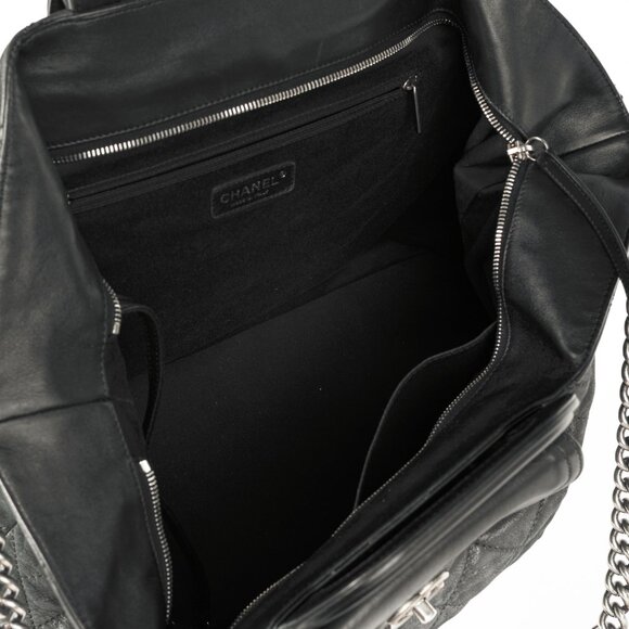 Chanel In-The-Mix Black Iridescent Calfskin Quilted Tote - Picture 10 of 12